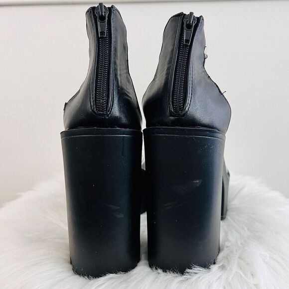 🎉Clearance🎉Lemonade Black Strappy Platform Sandals Shoes Concert Cosplay ~ 10 - Picture 6 of 8